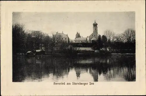 Ak Bernried am Starnberger See, Teilansicht vom Ort am Starnberger See
