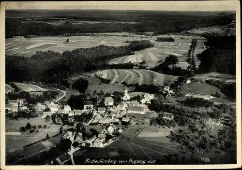 Ak Kirchenkirnberg Murrhardt in Baden Württemberg, Fliegeraufnahme