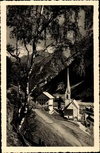 Ak Sölden Ötztal Tirol, Ortschaft, Kirche