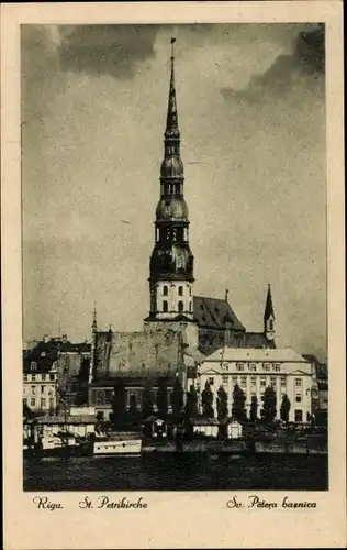 Ak Riga Lettland, St. Petrikirche