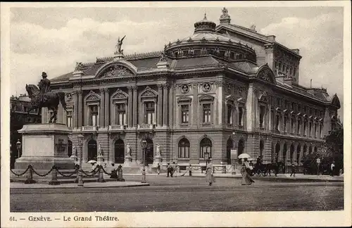 Ak Genève Genf Stadt, Le Grand Théâtre