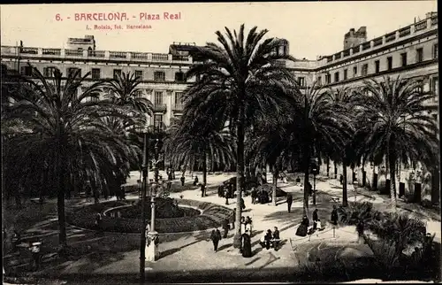 Ak Barcelona Katalonien, Plaza Real