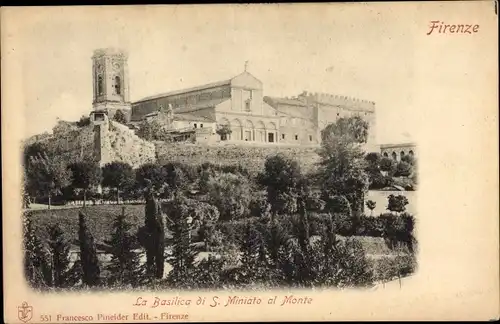 Ak Firenze Florenz Toscana, La Basilica di S. Miniato al Monte