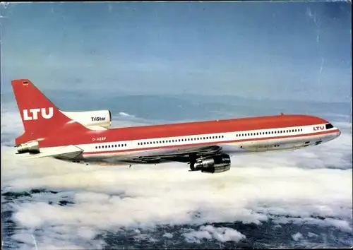 Ak Lockheed Tristar L-1011-1, LTU, Passagierflugzeug, D-AERP