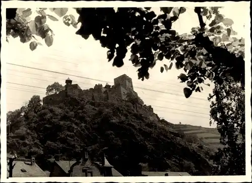 Foto Ak St. Goarshausen im Rhein Lahn Kreis, Burg Gutenfels