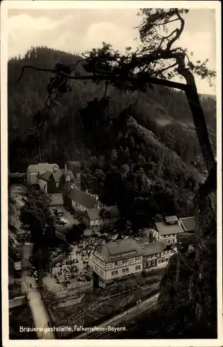 Ak Falkenstein Ludwigsstadt in Oberfranken, Brauereigaststätte