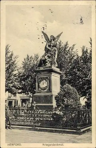 Ak Herford in Nordrhein Westfalen, Kriegerdenkmal