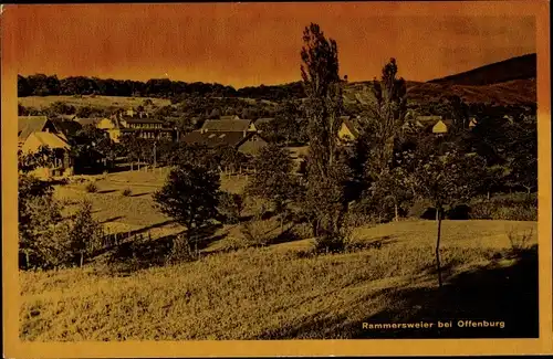 Ak Rammersweier Offenburg im Ortenaukreis, Panorama vom Ort