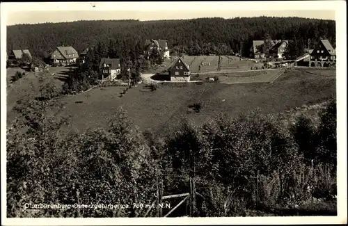 Ak Bärenburg Altenberg im Erzgebirge, Panorama vom Ort