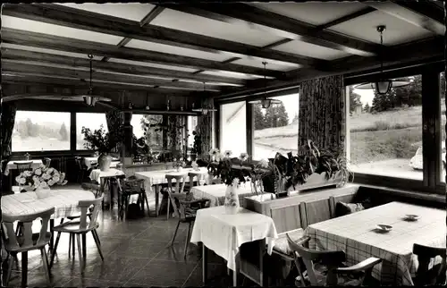 Ak Feldberg im Schwarzwald, Berghotel Schlager, Innenansicht