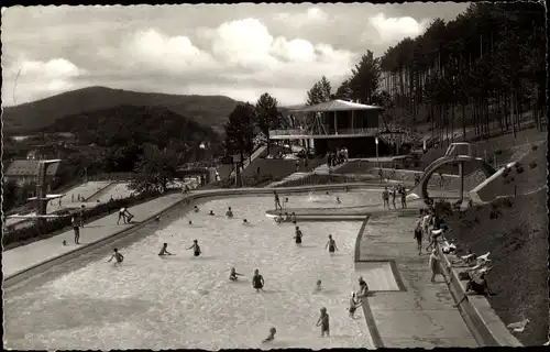 Ak Bad Kissingen Unterfranken Bayern, Schwimmbadanlagen