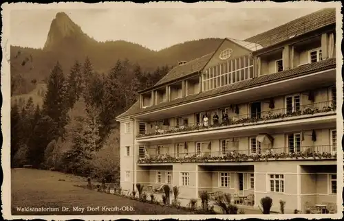 Ak Kreuth am Tegernsee Oberbayern, Waldsanatorium Dr. May