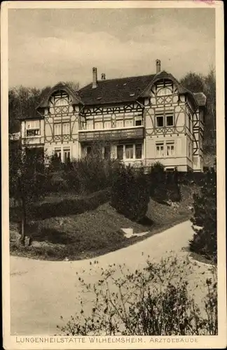 Ak Oppenweiler in Baden Württemberg, Lungenheilstätte Wilhelmsheim, Arztgebäude