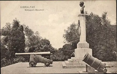 Ak Gibraltar, Wellington's Monument, Kanonen