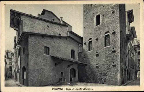 Ak Firenze Florenz Toscana, Casa di Dante Alighieri