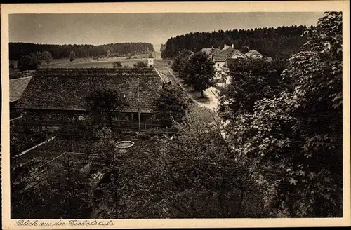 Ak Königsfeld im Schwarzwald, Margaretenheim, Blick aus der Giebelstube