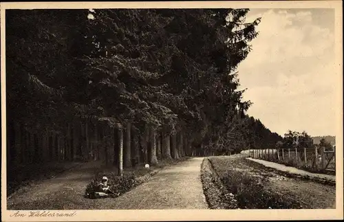 Ak Königsfeld im Schwarzwald, Margaretenheim, Am Waldesrand