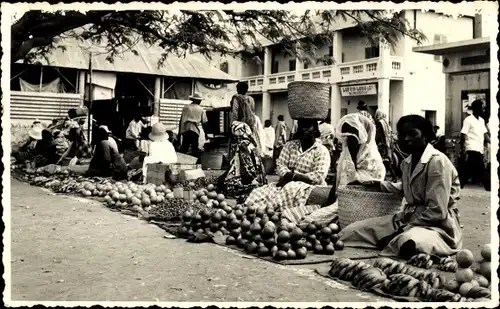 Ak Madagaskar, marché, fruits, légumes