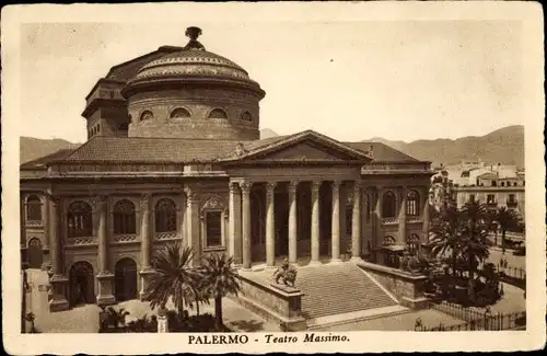 Ak Palermo Sicilia, Teatro Massimo