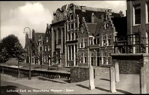 Ak Edam Volendam Nordholland Niederlande, Lutherse Kerk, Nieuwkamp Museum