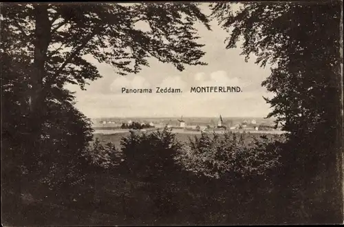 Ak Montferland Gelderland Niederlande, Panorama Zeddam