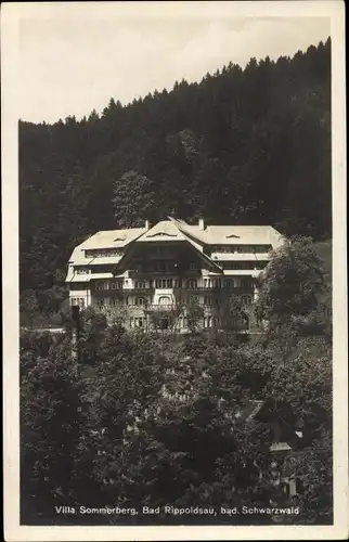 Ak Bad Rippoldsau Schapbach im Schwarzwald, Villa Sommerberg