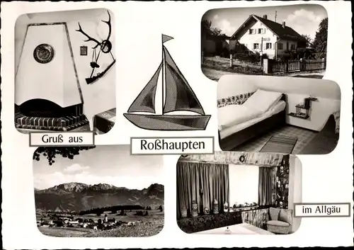 Ak Roßhaupten, Landhaus Conny, Innenansichten, Ort