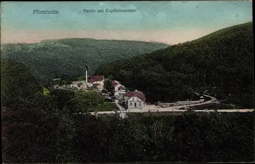 Ak Pforzheim im Schwarzwald, Partie am Kupferhammer