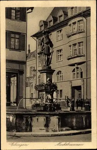 Ak Ebingen Albstadt im Zollernalbkreis, Marktbrunnen