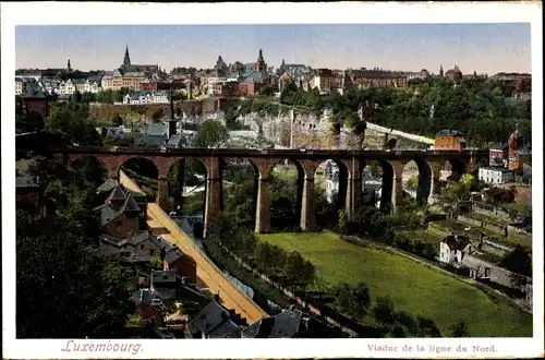 Ak Luxemburg, Viaduc de la ligne du Nord