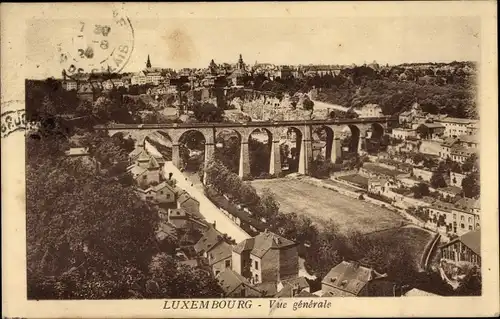 Ak Luxemburg, Vue générale, Viadukt