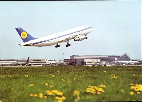 Ak Airbus A 300, Lufthansa, Flughafen Frankfurt Main