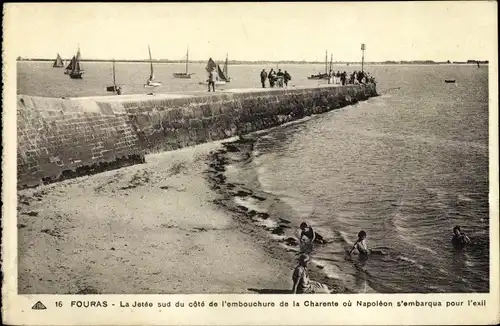 Ak Fouras Charente Maritime, La Jetée, Mole