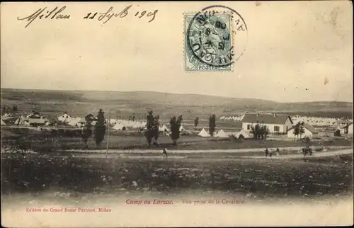 Ak Larzac Aveyron, Camp du Larzac, Cavalerie, Militärzeltlager