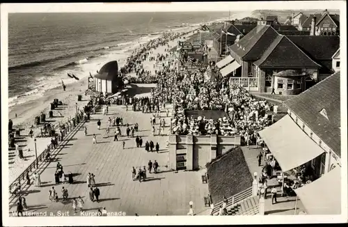 Ak Westerland auf Sylt, Kurpromenade