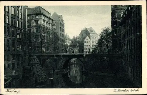 Ak Hamburg, Ellerntorbrücke