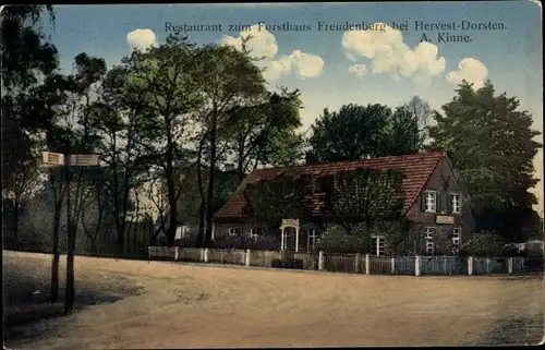 Ak Hervest Dorsten Nordrhein Westfalen, Restaurant zum Forsthaus