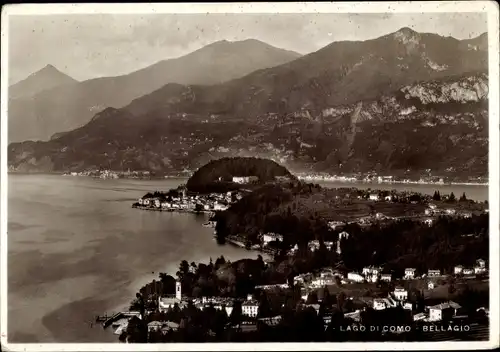 Ak Bellagio Lago di Como Lombardia, Panoramaansicht