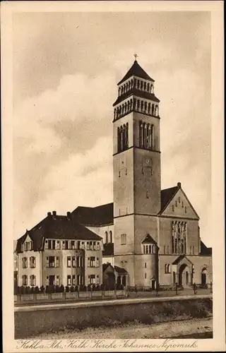 Ak Kehl am Rhein, Katholische Kirche Johannes Nepomuk