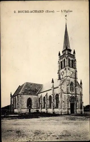 Ak Bourg Achard Eure, L'Église