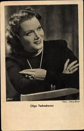 Ak Schauspielerin Olga Tschechowa, Portrait