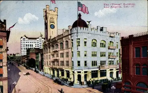 Ak Los Angeles Kalifornien USA, The Times Building