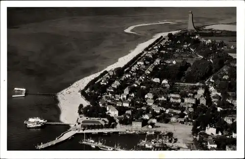 Ak Laboe in Schleswig Holstein, Fliegeraufnahme, Marine Ehrenmal, Totalansicht