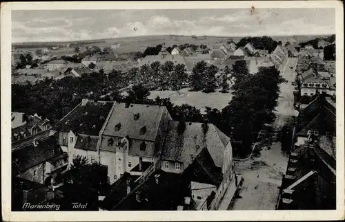 Ak Marienberg im Erzgebirge Sachsen, Totalansicht