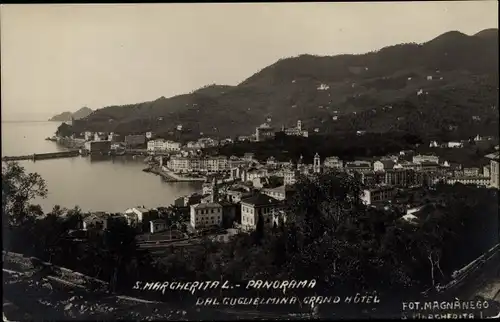 Ak Santa Margherita Liguria, Panorama dal Guglielmina Grand Hôtel