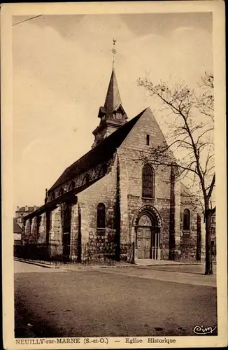 Ak Neuilly sur Seine Hauts de Seine, L'Église Historique