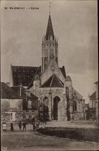 Ak Maignelay Montigny Oise, L'Église