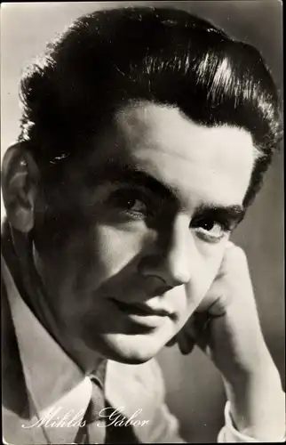 Ak Schauspieler Miklos Gabor, Portrait