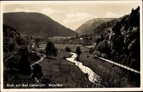 Ak Bad Liebenzell im Schwarzwald, Nagoldtal