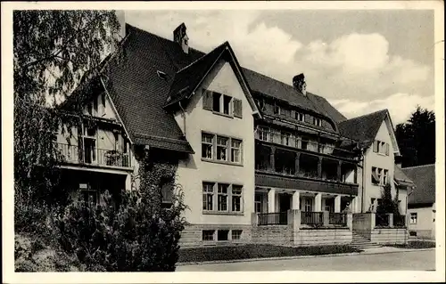 Ak Königsfeld im Schwarzwald, Schwester Frieda Stiftung Hauptgebäude